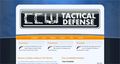 Desktop Screenshot of ccwtacticaldefense.com